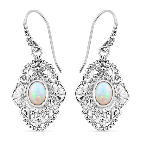Sleeping Beauty Türkis Ohrringe 925 Silber ca. 2,28 ct.