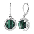 Malachit Ohrringe Messing ca. 10.09 ct