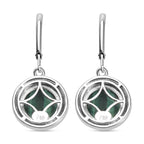 Malachit Ohrringe Messing ca. 10.09 ct