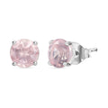 Rosenquarz Ohrringe, ca. 1,68 ct.
