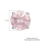 Rosenquarz Ohrringe 925 Silber ca. 1.68 ct