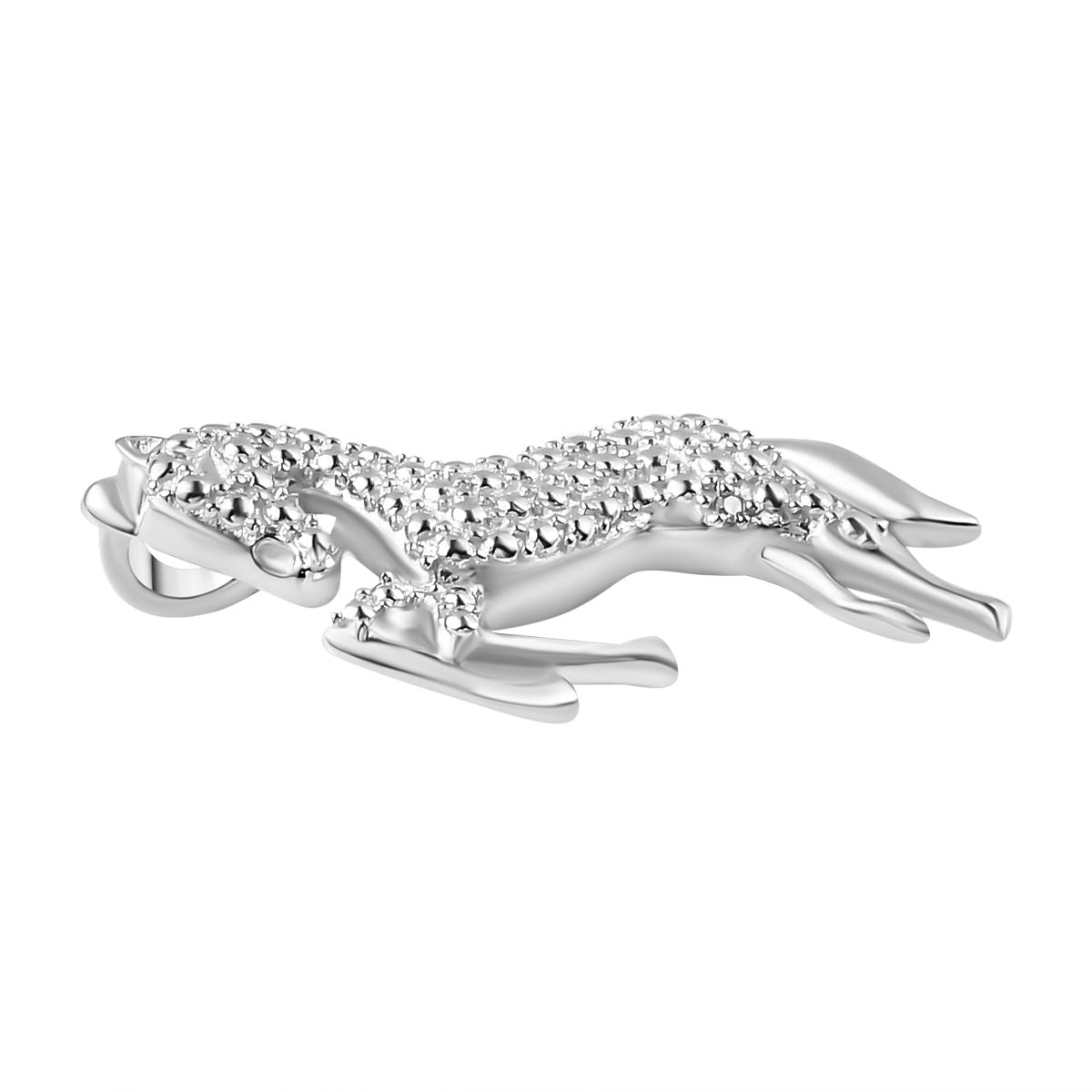 Weißer Diamant Anhänger 925 Silber platiniert ca.