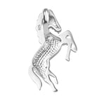 Weißer Diamant Anhänger 925 Silber platiniert ca.