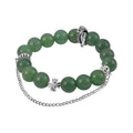 Grünes Aventurin flexibles Armband - 192,25 ct.