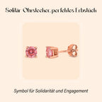 LUXURIANT DIAMOND - Lab Grown Rosa Diamant (VS-Vivid Pink) Ohrringe, SGL zertifiziert, 585 Gold ca. 1.00 ct