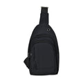 Multifunktionale Brusttasche mit RFID-Schutz in Schwarz