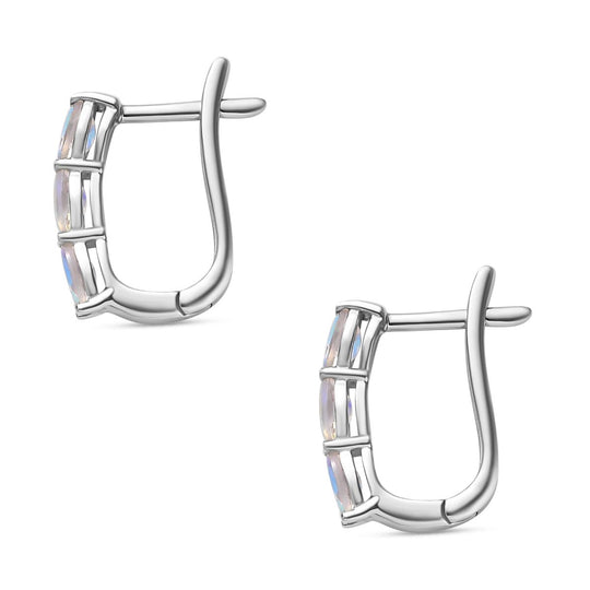 Merkur mystischer Topas Ohrringe 925 Silber platiniert ca. 1,49 ct.