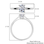 Lab Grown - Diamant VS1-E Ring, IGI Zertifiziert, 585 Gold (Größe 17.00) ca. 1.00 ct