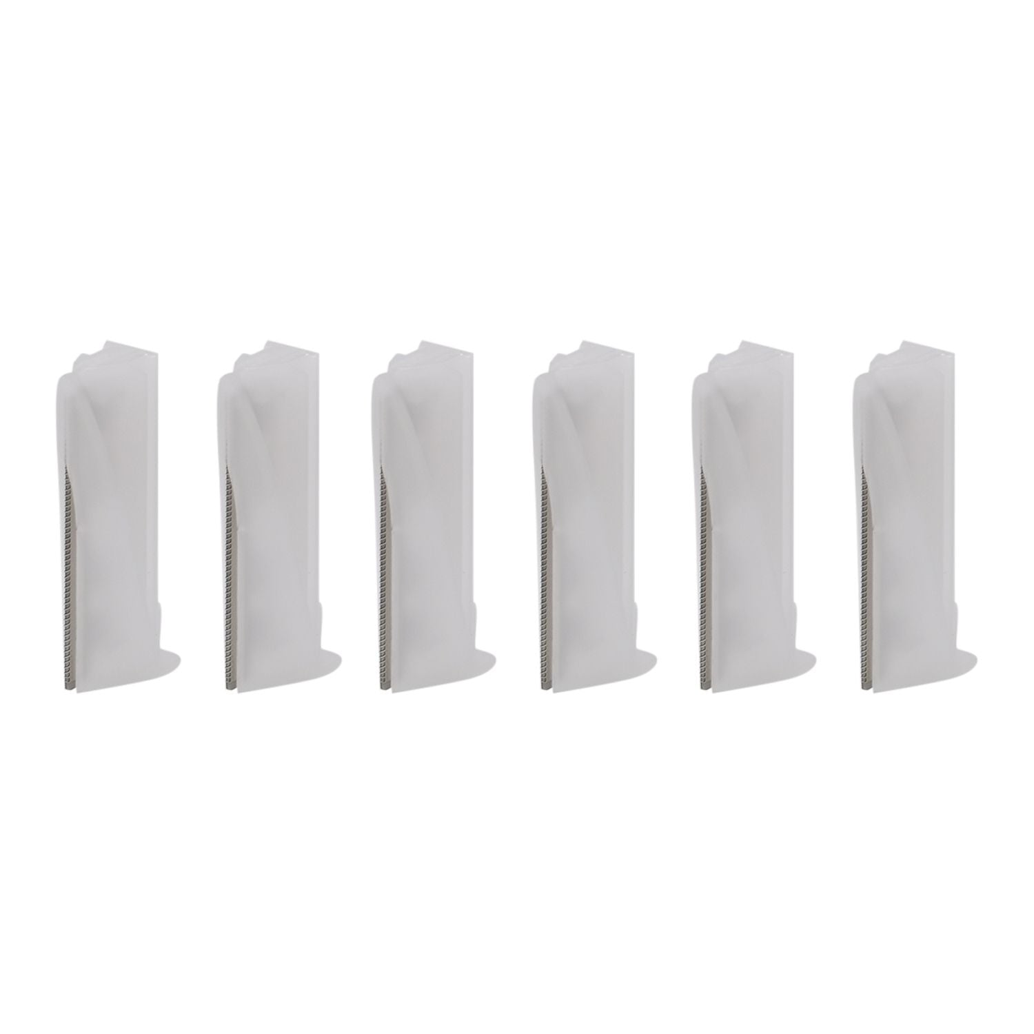 BEAUTECH Sechserpack Ersatzklingen - 3x Augenbrauen- & 3x Gesichtshaar-Entferner, Sanft und Schmerzfrei, Größe: 3,8x1,3x1,2 cm