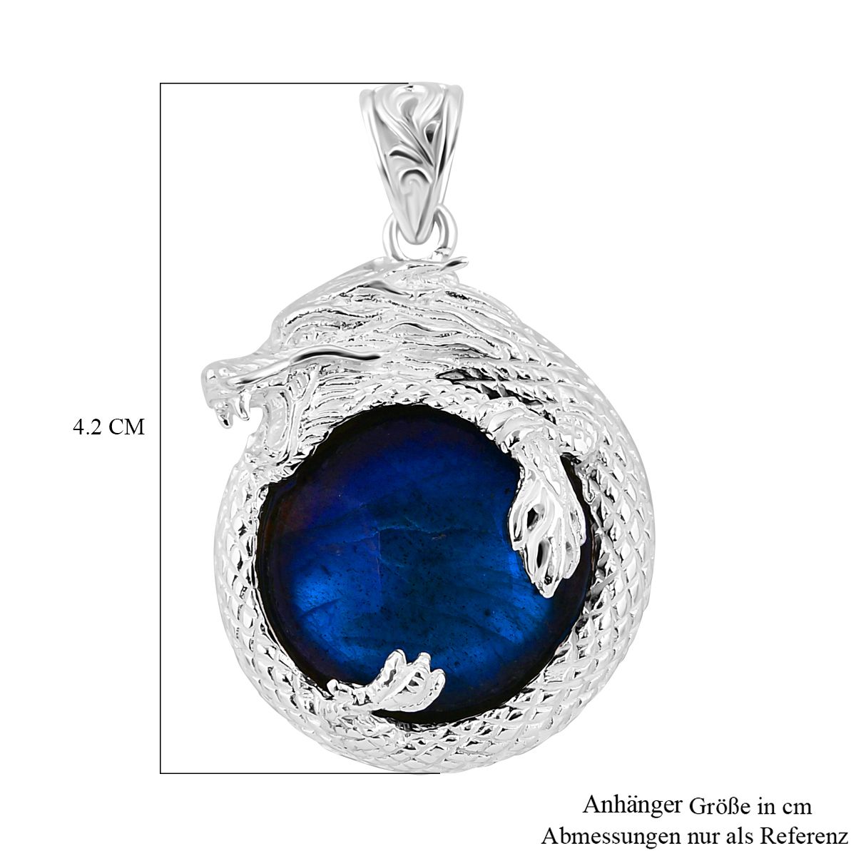 Royal Bali - Labradorit Anhänger 925 Silber ca. 23.94 ct
