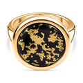 Tucson Exklusive- Goldenite Ring 925 Silber Gelbgold Vermeil (Größe 17.00) ca. 7.09 ct
