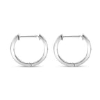 Weißer Diamant Ohrringe 925 Silber platiniert ca. 0.05 ct
