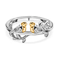 925 Silber Zweifarbige BeschichtungRing (Größe 17.00) ca. 2,49g