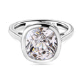 Feinster Zirkonia Ring 925 Silber platiniert (Größe 16.00) ca. 8,08 ct
