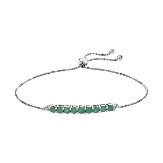 Masoala Saphir (Fissure gefüllt) Armband ca. 26.75 cm 925 Silber platiniert ca. 1.45 ct