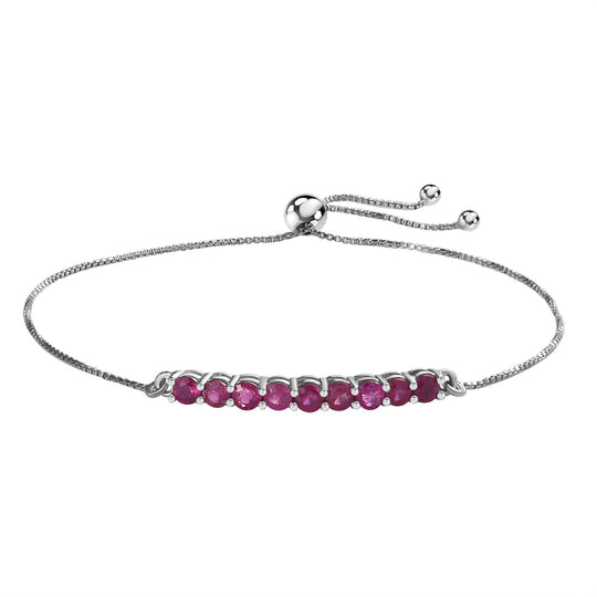 Masoala Saphir (Fissure gefüllt) Armband ca. 26.75 cm 925 Silber platiniert ca. 1.45 ct