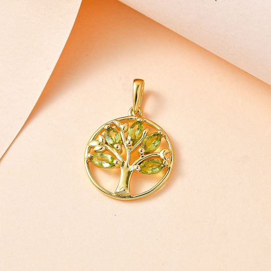 Citrin Anhänger 925 Silber Gelbgold Vermeil ca. 0.62 ct