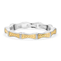 Gelber Diamant Ring, 925 Silber platiniert (Größe 17.00)