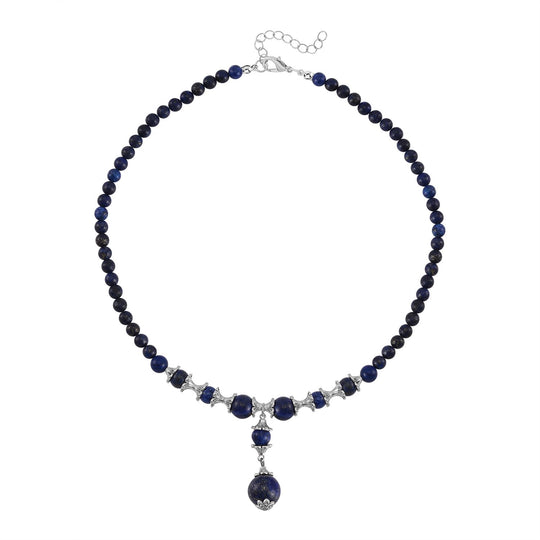 Lapislazuli Halskette, ca. 45 cm, ca. 185.00 ct