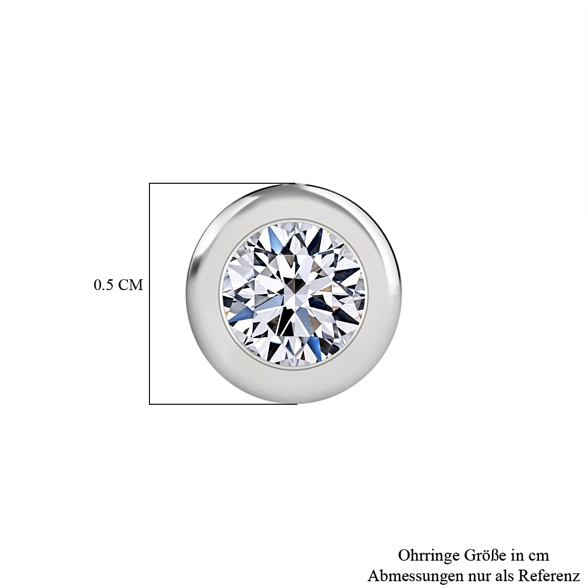 Signature Kollektion - Weißer Diamant SI-GH, IGI Zertifiziert Ohrringe, 950 Platin, ca. 0.25 ct