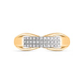 Weißer Diamant Ring, 925 Silber Gelbgold Vermeil, (Größe 16.00), ca. 0.17 ct