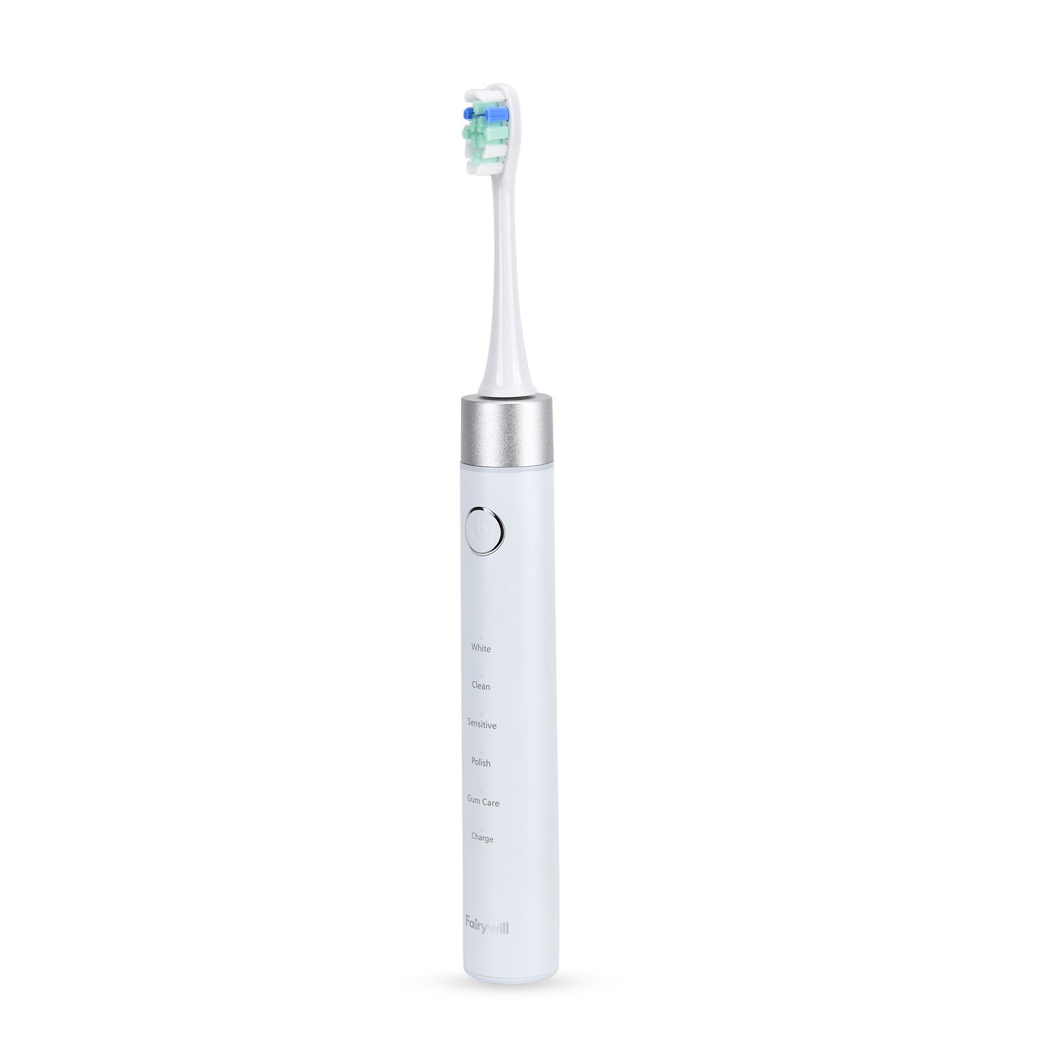 Fairwill Elektronische Schallzahnbürste mit 8 Bürstenköpfen, Maglev Motor, LED-Drucksensor, Wasserdicht IPX7, USB-Kabel, 5 Modi