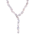 Weiße Keshi Perlen Halsketten, ca. 394,10 ct.