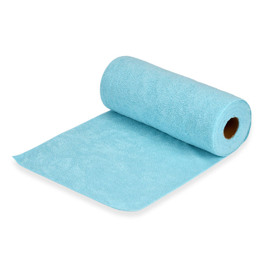Wiederverwendbare Abreiß-Mikrofaser-Handtuchrolle - 30x30cm, 30 Tücher/Rolle, 180gsm, Gelb