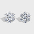 LUXURIANT 1 ct. SGL zertifizierte VS Labor Diamant Ohrringe, 925 Silber platiniert