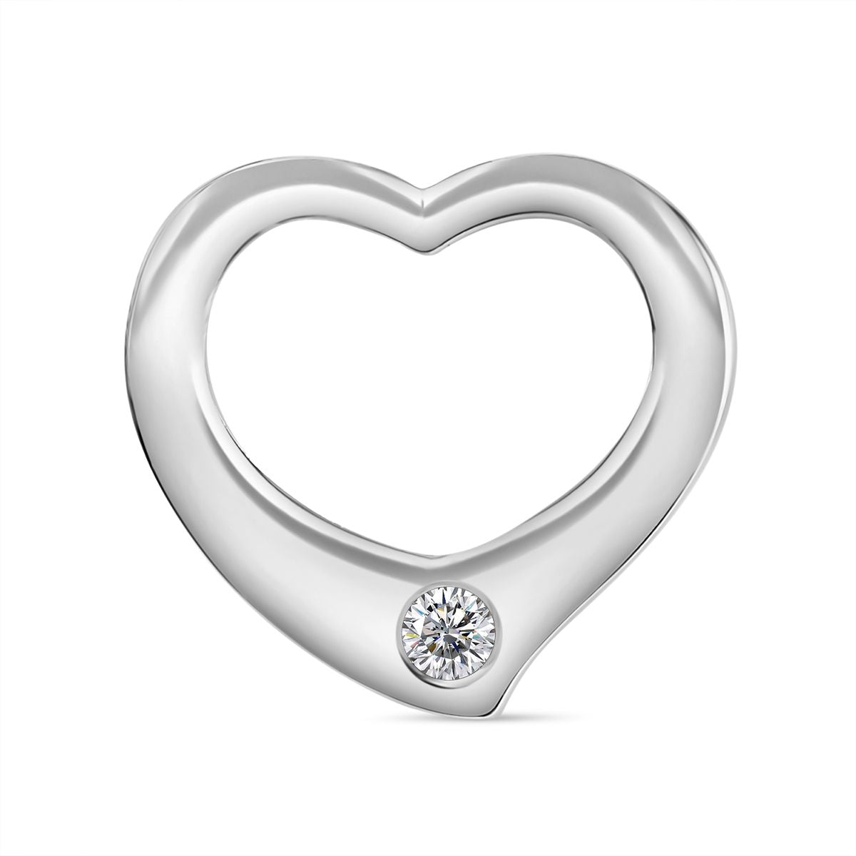 Moissanit Anhänger 925 Silber ca. 0,11 ct.