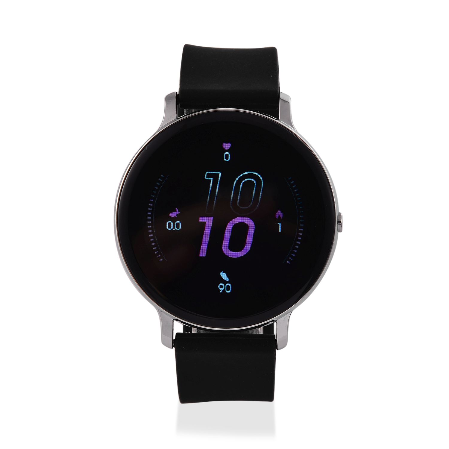 STRADA Hiwatch Plus Smartwatch - Schwarz-Goldenes Gehäuse mit Silikonarmband, umfassende Gesundheits- und Sportfunktionen, Bluetooth 5.0