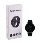 STRADA Hiwatch Plus Smartwatch - Schwarz-Goldenes Gehäuse mit Silikonarmband, umfassende Gesundheits- und Sportfunktionen, Bluetooth 5.0