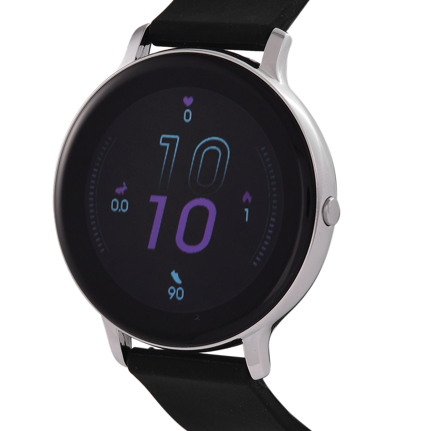STRADA Hiwatch Plus Smartwatch - Schwarz-Goldenes Gehäuse mit Silikonarmband, umfassende Gesundheits- und Sportfunktionen, Bluetooth 5.0