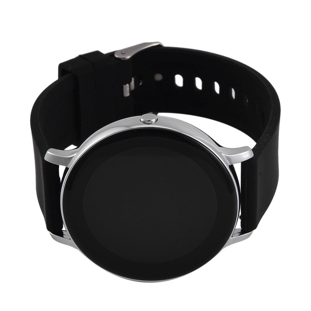 STRADA Hiwatch Plus Smartwatch - Schwarz-Goldenes Gehäuse mit Silikonarmband, umfassende Gesundheits- und Sportfunktionen, Bluetooth 5.0