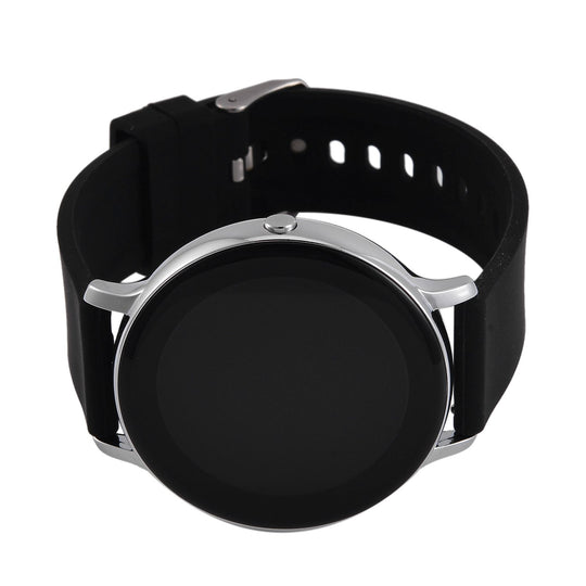 STRADA Hiwatch Plus Smartwatch - Schwarz-Goldenes Gehäuse mit Silikonarmband, umfassende Gesundheits- und Sportfunktionen, Bluetooth 5.0