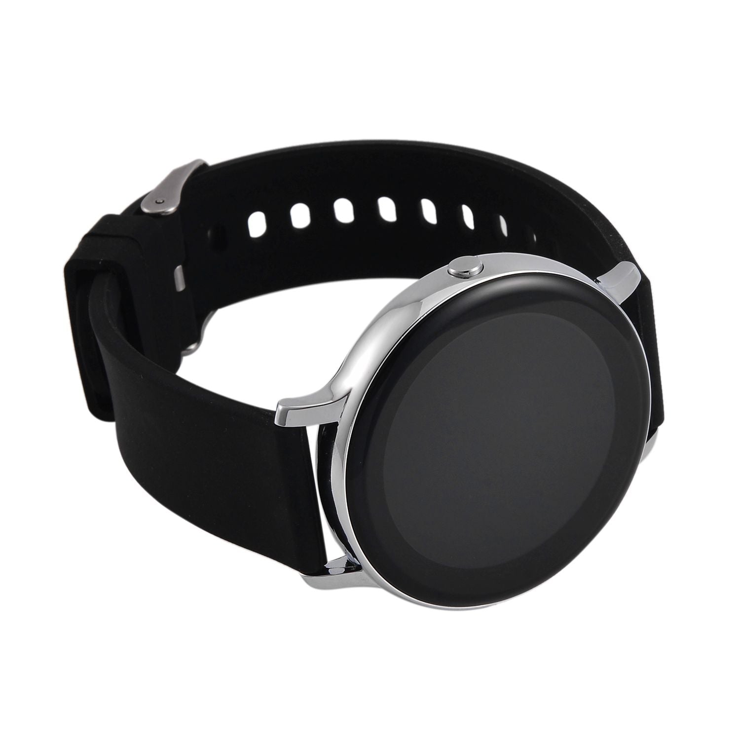STRADA Hiwatch Plus Smartwatch - Schwarz-Goldenes Gehäuse mit Silikonarmband, umfassende Gesundheits- und Sportfunktionen, Bluetooth 5.0