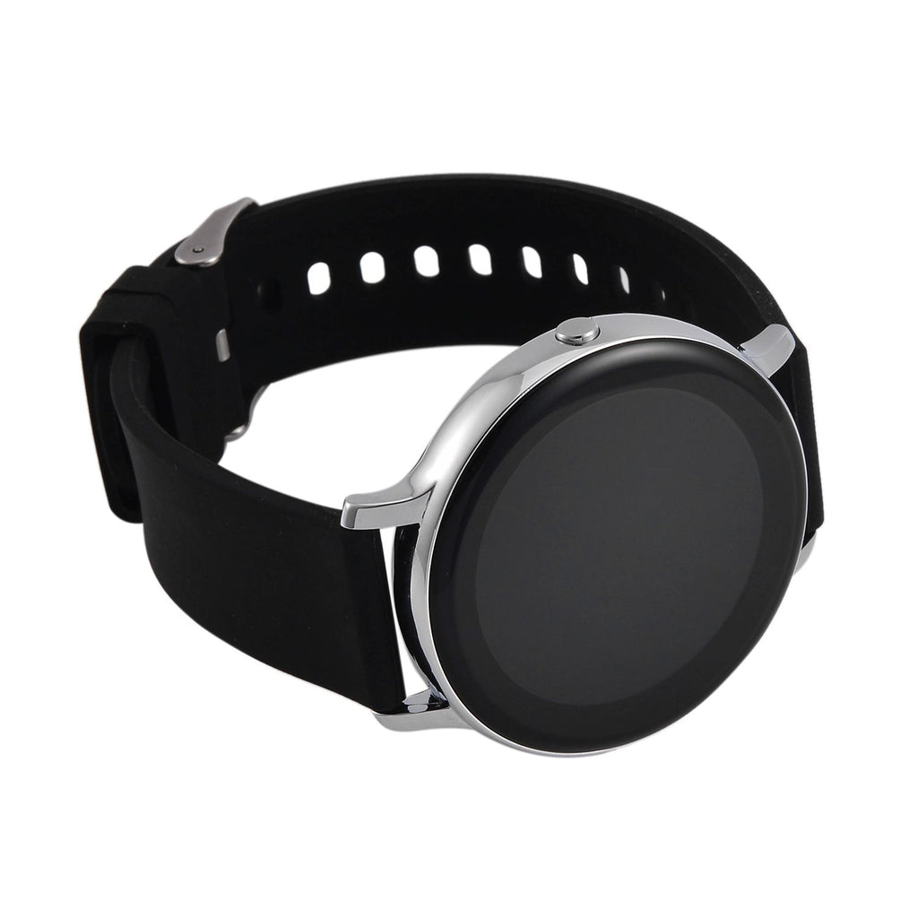 STRADA Hiwatch Plus Smartwatch - Schwarz-Goldenes Gehäuse mit Silikonarmband, umfassende Gesundheits- und Sportfunktionen, Bluetooth 5.0