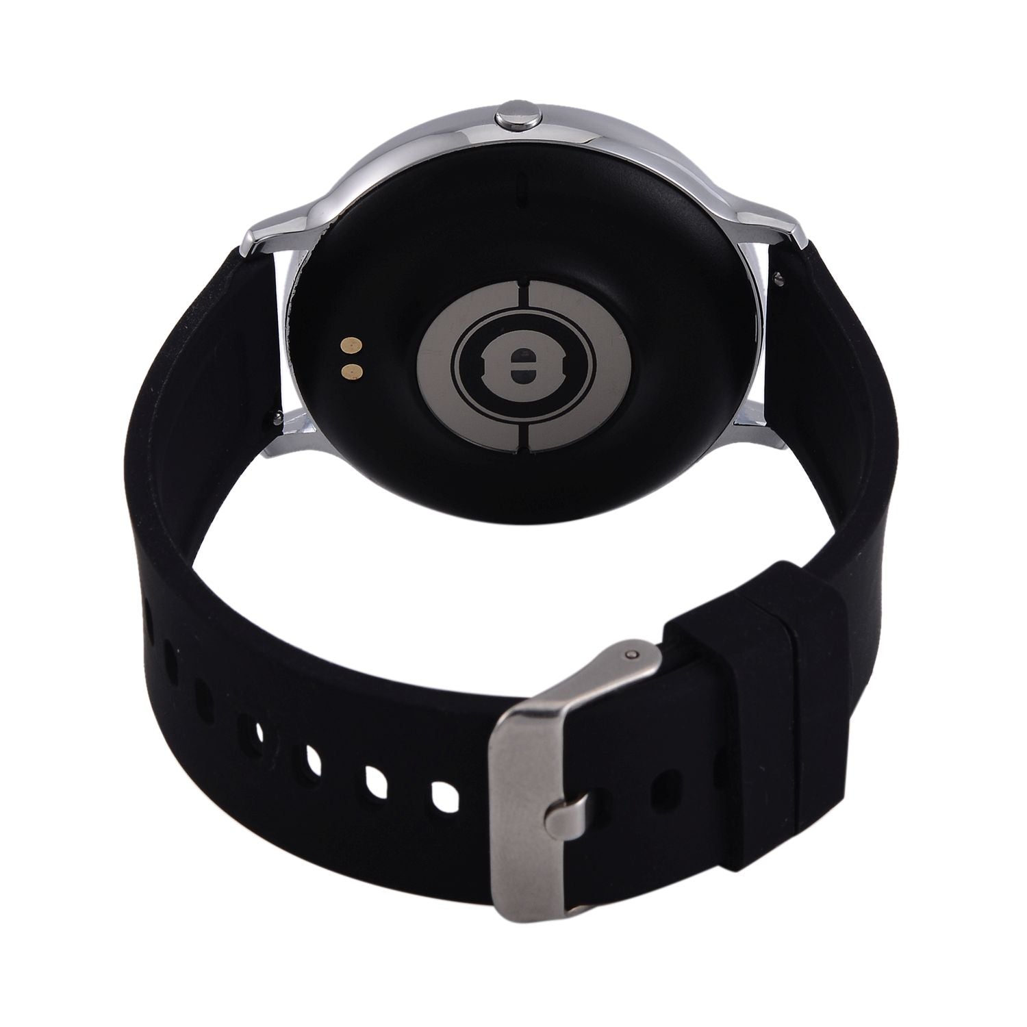STRADA Hiwatch Plus Smartwatch - Schwarz-Goldenes Gehäuse mit Silikonarmband, umfassende Gesundheits- und Sportfunktionen, Bluetooth 5.0
