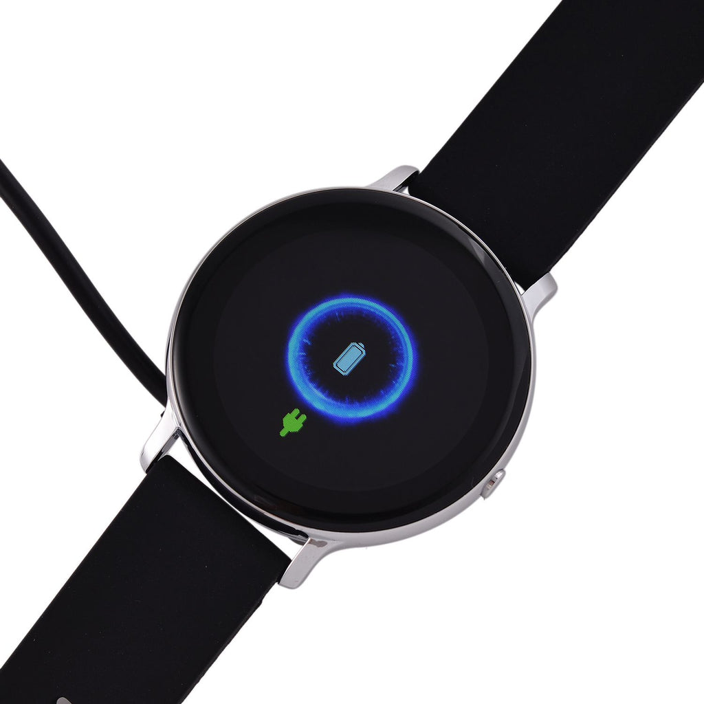 STRADA Hiwatch Plus Smartwatch - Schwarz-Goldenes Gehäuse mit Silikonarmband, umfassende Gesundheits- und Sportfunktionen, Bluetooth 5.0