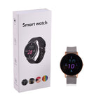 STRADA Hiwatch Plus Elegante Smartwatch - Roségold mit Grauem Silikonarmband, umfassende Gesundheits- und Sportfunktionen, Bluetooth 5.0