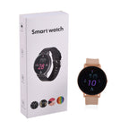 Hiwatch Plus Elegante Smartwatch - Roségold mit Goldenem Silikonarmband, Multifunktional mit Gesundheits- und Sportfunktionen, Bluetooth 5.0
