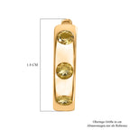 AA Premium Brasilianischer Heliodor Ohrringe 925 Silber 750 Gelbgold Vermeil ca. 1,04 ct.