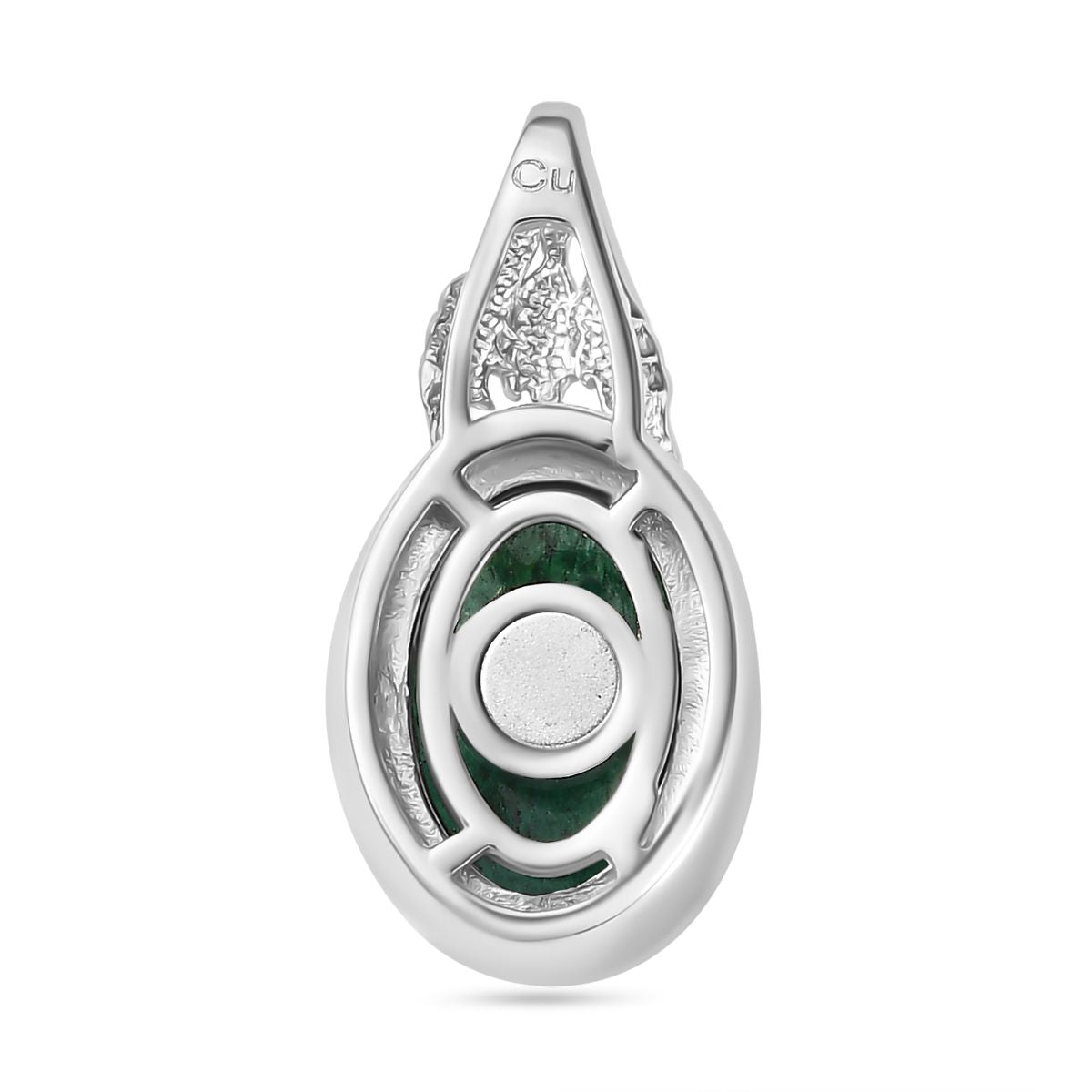 Grüner Aventurin Anhänger 950 Kupfer  ca. 6.59 ct