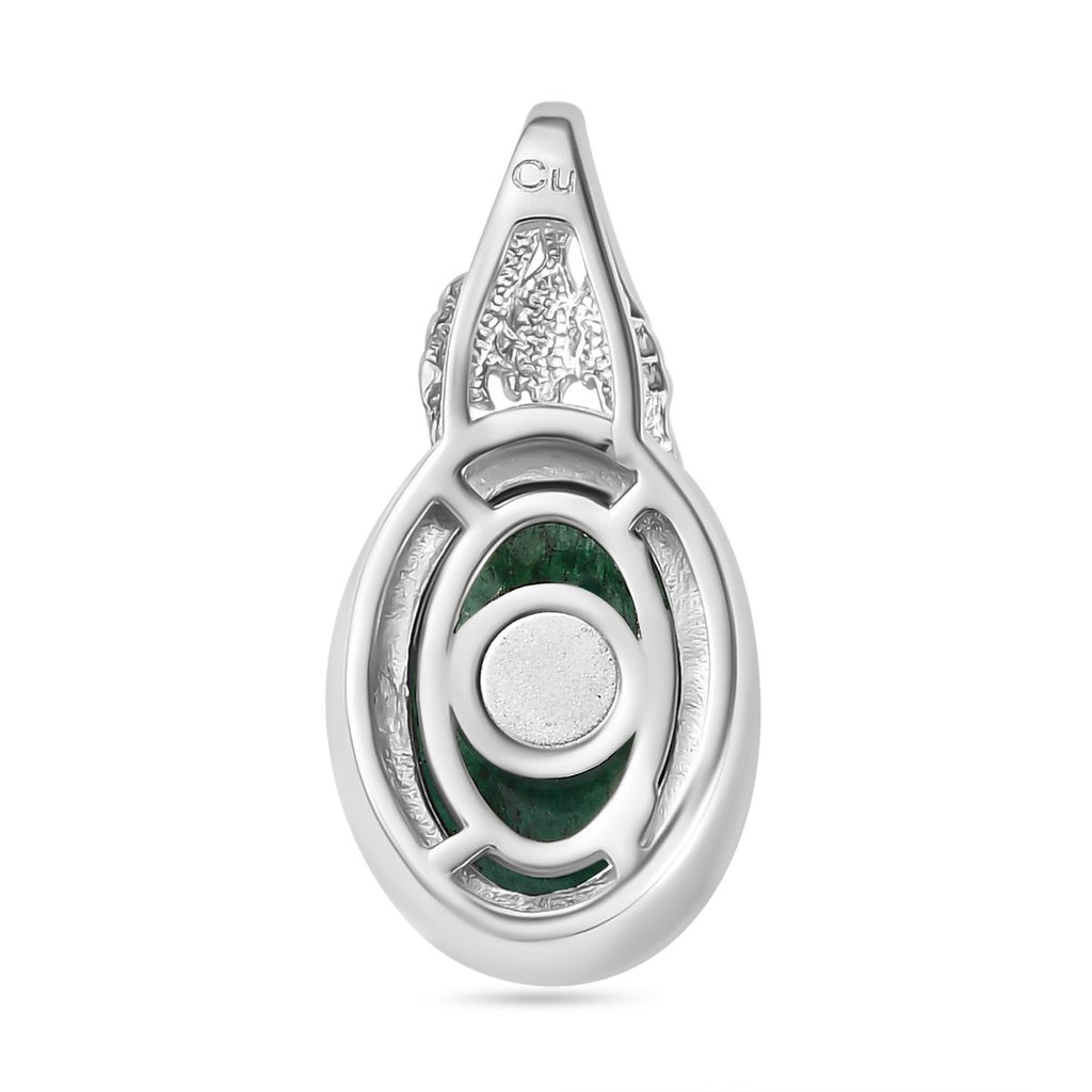 Grüner Aventurin Anhänger 950 Kupfer  ca. 6.59 ct