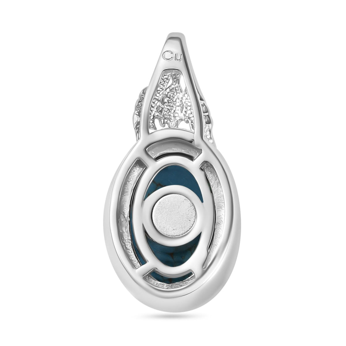 Blaues Türkis Anhänger 950 Kupfer ca. 5,56 ct.