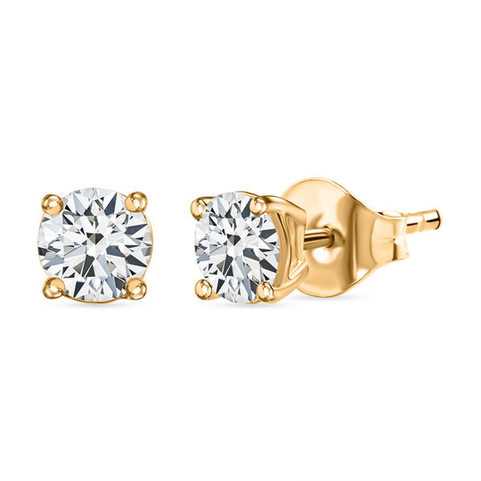 Moissanit Ohrringe 925 Silber rhodiniert ca. 0.88 ct