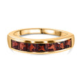 Mosambik Granat Ring 925 Silber vergoldet (Größe 17.00) ca. 1,39 ct