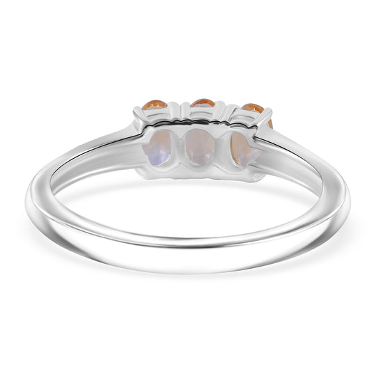 Citrin Ring 925 Silber ca. 0,63 ct