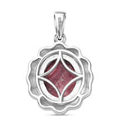 AA Thulit Anhänger 925 Silber rhodiniert ca. 6,02 ct.