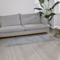 Superweicher Mikroplüsch Teppich-Läufer mit Wellenmuster, beige